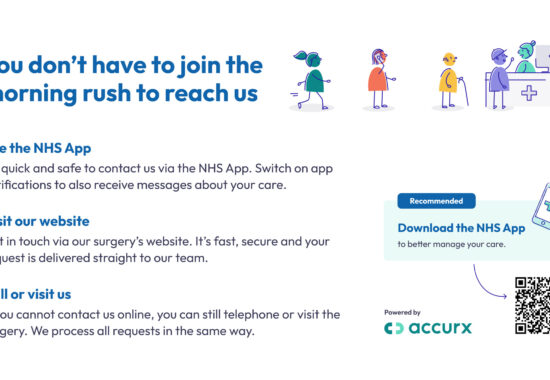 Poster for new online consultation tool